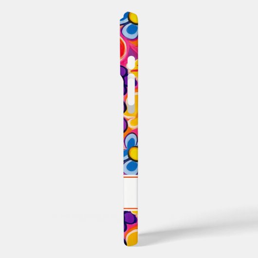 Cool Retro Floral Personalized Case-Mate iPhoneケース (裏面 / 左)