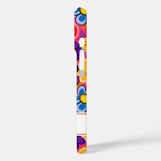 Cool Retro Floral Personalized Case-Mate iPhoneケース (裏面 / 左)