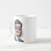 Cool Retro Gent Mug コーヒーマグカップ (正面左)