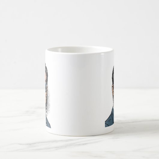 Cool Retro Gent Mug コーヒーマグカップ (中央)