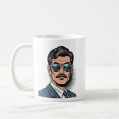 Cool Retro Gent Mug コーヒーマグカップ (左)