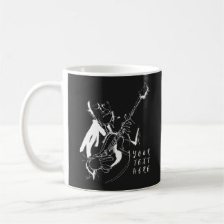 Cool Retro Guitarist Custom Name(名入れ対応) コーヒーマグカップ