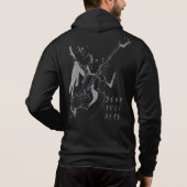 Cool Retro Guitarist Custom T-Shirt (名入れ対応) パーカ (裏面)
