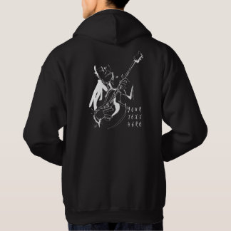 Cool Retro Guitarist Custom T-Shirt (名入れ対応) パーカ