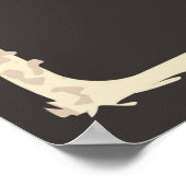 cool retro home theater word art  ポスター (角)