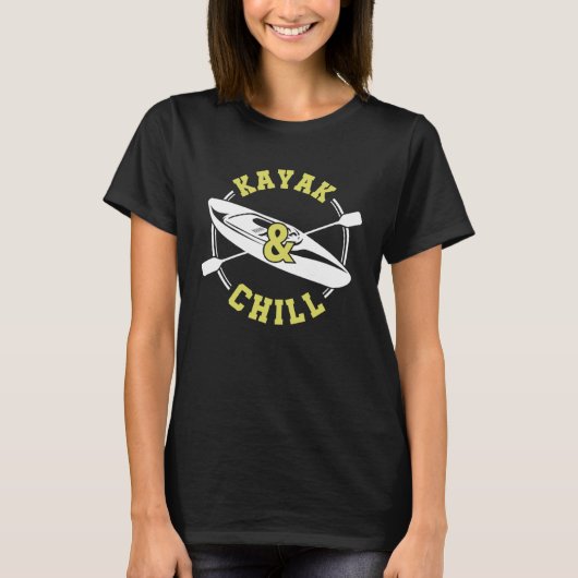 Cool Retro Kayak & Chill Graphic For Kayaking Tシャツ (正面)