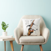 Cool Retro Man Playing Saxophone - Custom Name クッション (椅子)