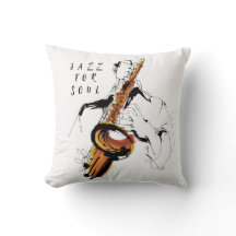 Cool Retro Man Playing Saxophone - Custom Name