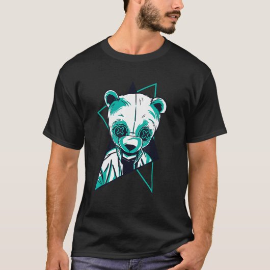 Cool Retro Panda Tシャツ (正面)