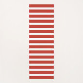 Cool retro red and white stripes  ヨガマット (正面)