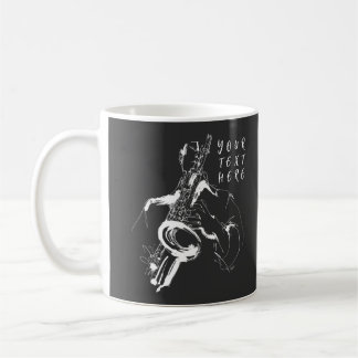 Cool Retro Saxophonist Custom Name (名入れ・カスタム対応) コーヒーマグカップ