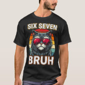 Cool Retro Six Seven Bruh Cat Sungles Meme 67  Tシャツ (正面)