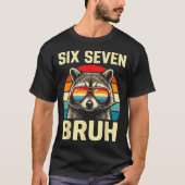 Cool Retro Six Seven Bruh Raccoon Sungles Meme 67  Tシャツ (正面)