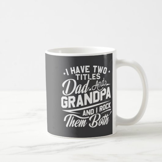 Cool Retro Style Gift For New Grandpas _2  コーヒーマグカップ (右)