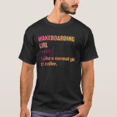 Cool Retro Wakeboarding Graphic For Wakeboard Tシャツ (正面)