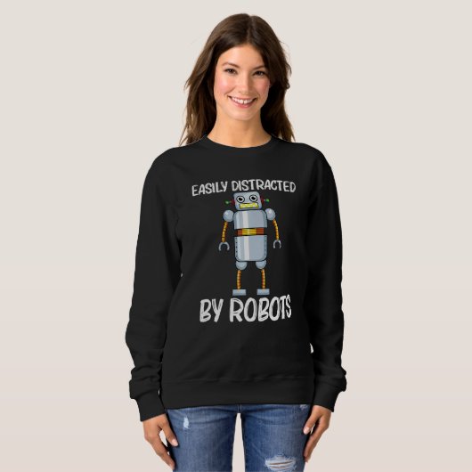 Cool Robot For Men Women Robotics Science Engineer スウェットシャツ (正面フル)