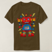 Cool Robotics Engineer Robot Kids  Tシャツ (デザイン正面)
