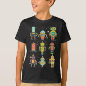 Cool Robots Collection Boys Girls Robotic Tシャツ (正面)