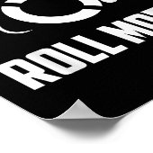 Cool Roll Model _ Funny Handicapped Person Wheelch ポスター (角)