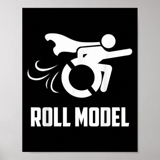 Cool Roll Model _ Funny Handicapped Person Wheelch ポスター (正面)