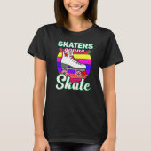 Cool Roller Skating For Men Women Roller Derby Dis Tシャツ (正面)