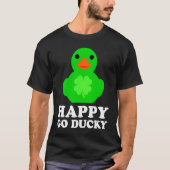 Cool Rubber Duck Lover Lucky Go Ducky Funny St Pat Tシャツ (正面)