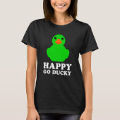 Cool Rubber Duck Lucky Ducky Quack Cute Animal Gra Tシャツ (正面)