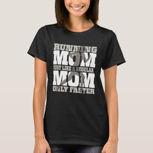 Cool Runner marathon for women mom coach race Tシャツ (正面)