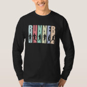 Cool Runner Triathlon Athlete Cross Country Runnin Tシャツ (正面)