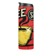 Cool rustic vintage coffee mug Red background タンブラー (回転右)