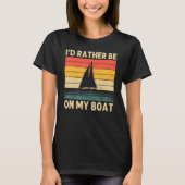 Cool Sailing For Men Women Boating Nautical Sail B Tシャツ (正面)