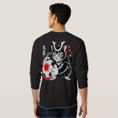 Cool Samurai Cat Soccer For Anime & Art Lovers スウェットシャツ (裏面フル)