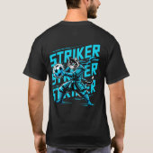  Cool Samurai Cat Soccer Striker - Gift for soccer Tシャツ (裏面)