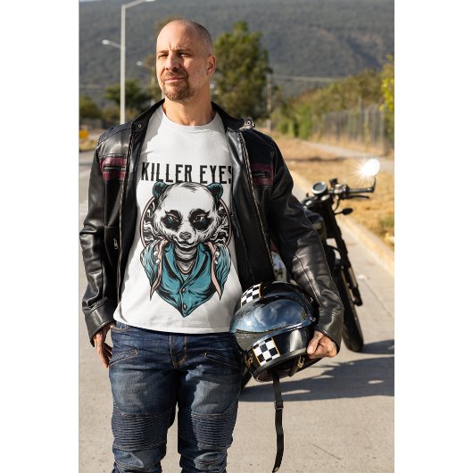 Cool Samurai Panda T-Shirt | Fierce Panda Warrior Tシャツ