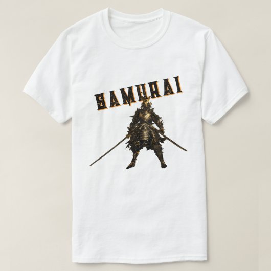 Cool Samurai Warrior Japanese Bushido Personalized Tシャツ (デザイン正面)