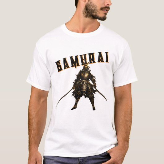 Cool Samurai Warrior Japanese Bushido Personalized Tシャツ (正面)