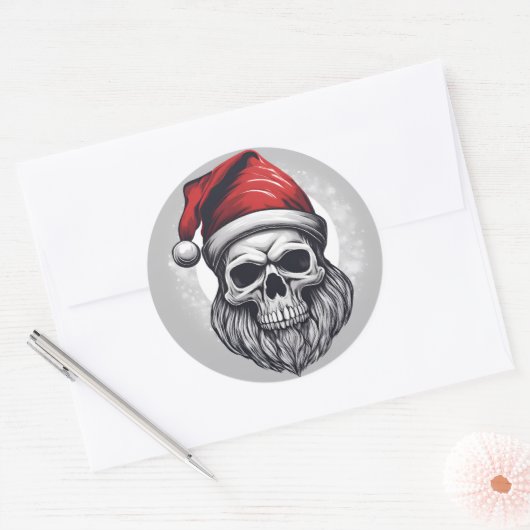 Cool Santa ラウンドシール (封筒)