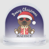  Cool Santa Bear Beary Christmas Custom text name (裏面)
