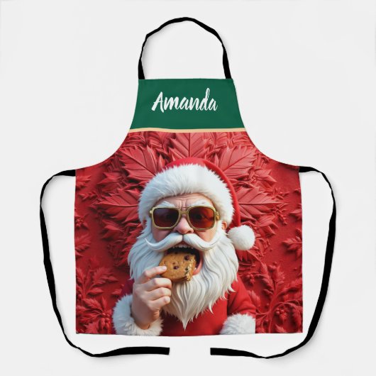 Cool Santa Claus エプロン (正面)