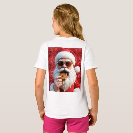 Cool Santa Claus Tシャツ (裏面フル)