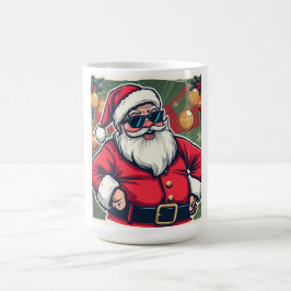 Cool Santa Claus with Trendy Sunglasses コーヒーマグカップ