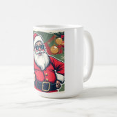 Cool Santa Claus with Trendy Sunglasses コーヒーマグカップ (正面右)
