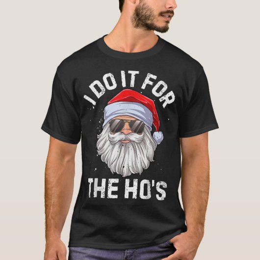 Cool Santa Funny Christmas Design Tシャツ (正面)