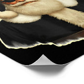 Cool Santa In Black Hat Sungles Graphic  ポスター (角)