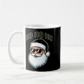 Cool Santa In Black Hat Sungles Graphic 2  コーヒーマグカップ (左)