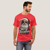 "Cool Santa Merry Christmas Tee – Funny Holiday Tシャツ (正面フル)