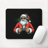 Cool Santa Playing Video Games Christmas Gamer Boy マウスパッド (マウス)