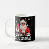 Cool Santa Says 67 Meme Funny Christmas Xmas Men W コーヒーマグカップ (左)