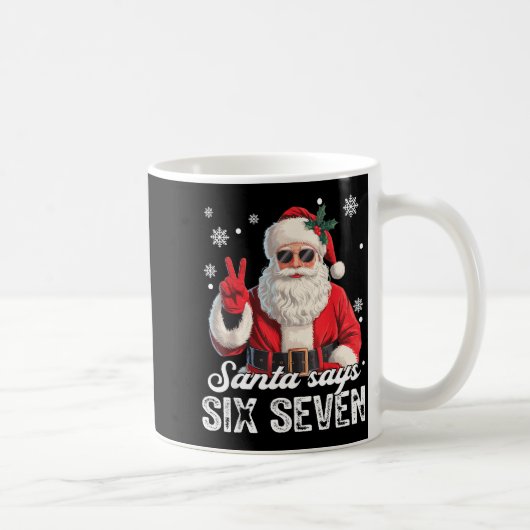 Cool Santa Says 67 Meme Funny Christmas Xmas Men W コーヒーマグカップ (右)