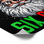 Cool Santa Says Six Seven Funny Christmas 67 Meme  ポスター (角)